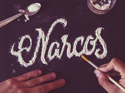 Narcos branding handlettering lettering logo title type typography