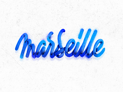 Marseille handlettering handmade lettering logo type typography