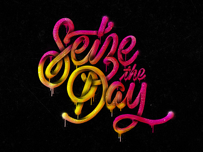 Dr Seizetheday colors design graphic handlettering lettering marker type typo typography