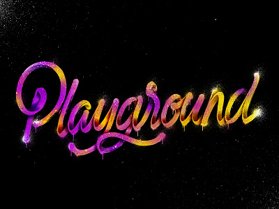 Playground colorful handlettering lettering logo playground type typo typography