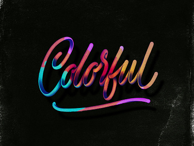 Colorful branding color colors handlettering handmade lettering logo type typo typography