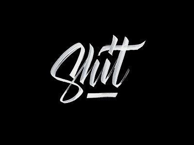 Shit handlettering handmade lettering logo type typo typography