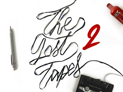 The Lost Tapes 2 design graphic handlettering handmade illustration lettering logo music type typo typography