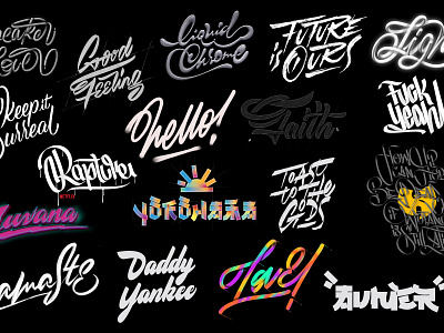 Collection shot branding design graphic illustrator lettering logo procreate type typography vector