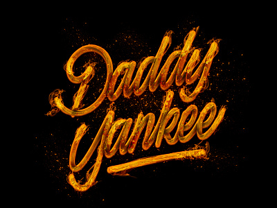 Daddy Yankee logo branding design graphic handlettering illustration lettering logo type typo typography