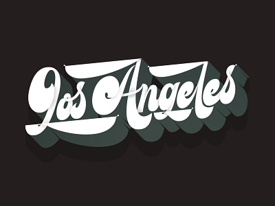 Los Angeles design graphic handlettering illustrator lettering logo type typo typography vector