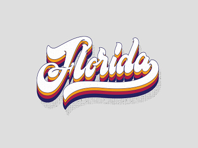 Florida design graphic handlettering illustration lettering logo type typo typography vector