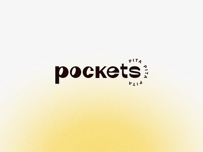 Pockets branding colors design fast food logo food gradient logo logotype mark minimalism modern street food yellow