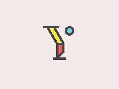 Y mark colors lettermark line logo mark typogaphy y