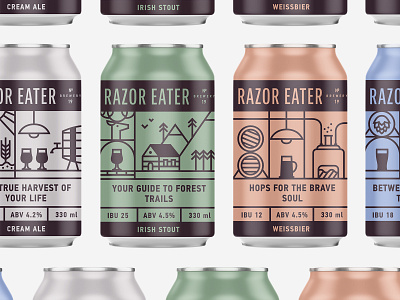 Craft beer brewery beer beer design beer local branding brewery can craft identity minimalism package design packaging