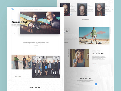 Breaking Bad concept design landing page web webdesign website