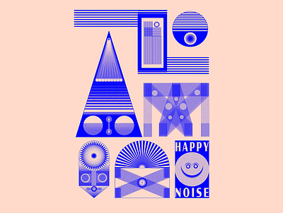 Poster for Happy Noise adobe branding com design graphic design illustration logo photoshop poster