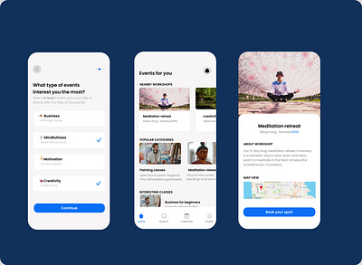 A mobile App app design ui