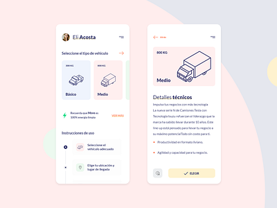 Move App IOS / Android adobexd android app app apps application car chile design dribbble ios move moving mudanza tesla tracking truck ui ux