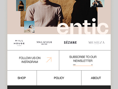 Fashion Website UI ui