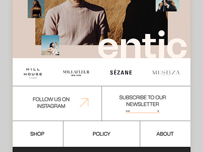 Fashion Website UI