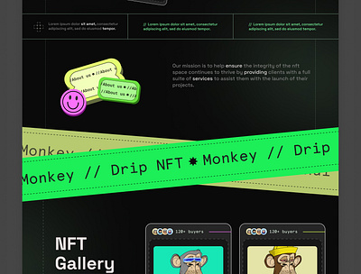 NFT Gallery Website UI ui