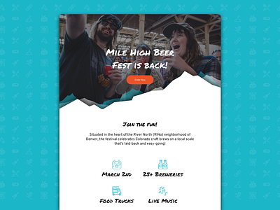 Mile High Beer Festival beer website event website festival website