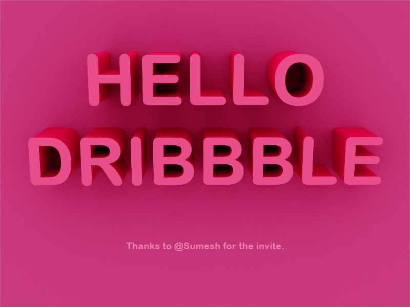 Hello Dribbble first shot