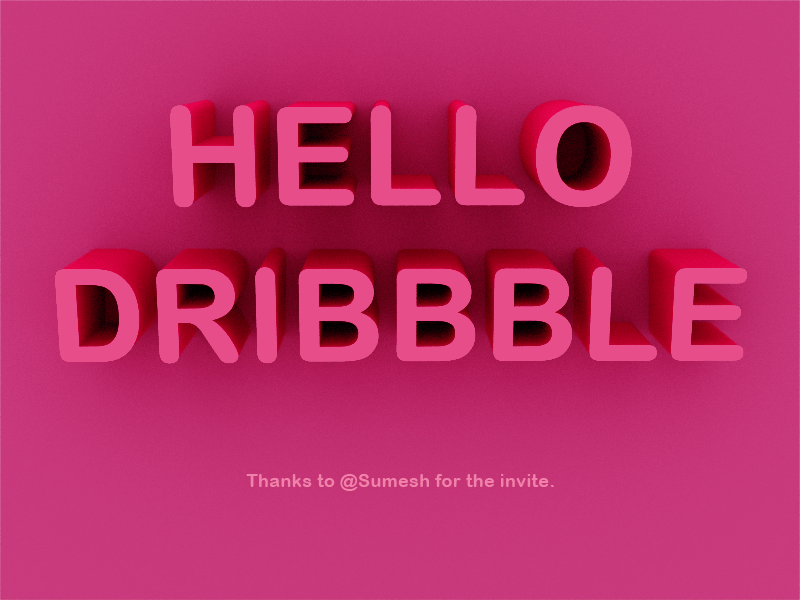 Hello Dribbble