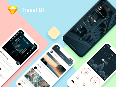 Travel UI - App System Design app design illustration ui ux