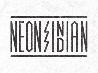 Neon Indian band logo type