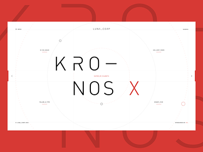 KRONOS - Eater of Planets design interface planet space ui ux xd