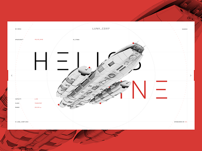 Helios Nine Spacecraft design interface space ui ux xd