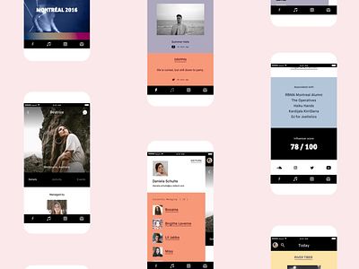 Red Bull Music iOS App app design interface iphone app ui ux xd
