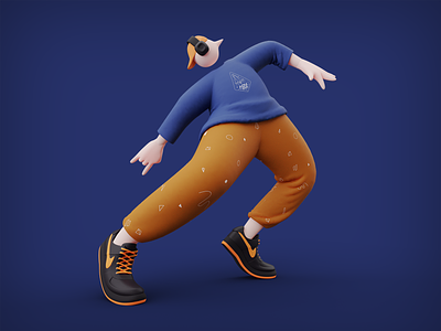 Dance! 3d 3d art blender3d character character design illustration
