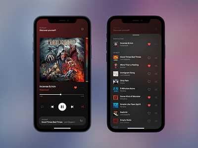 Music Player UI exploration