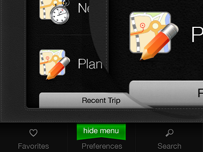 Main menu iphone menu ui