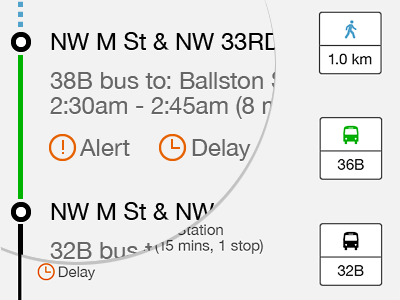 Route details details iphone route ui