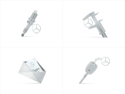 Service center icons