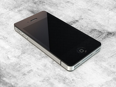 iPhone 4S 3d iphone modo render
