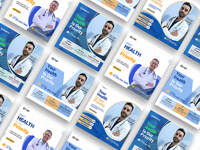 Social Media Post Design | Medical and healthcare Banner ads