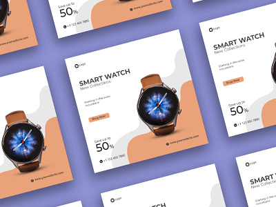 Social Media Banner ads design | Smart watch Gadgets