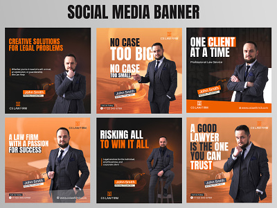 Social Media Banner Ads Design | Law Firm Legal Service