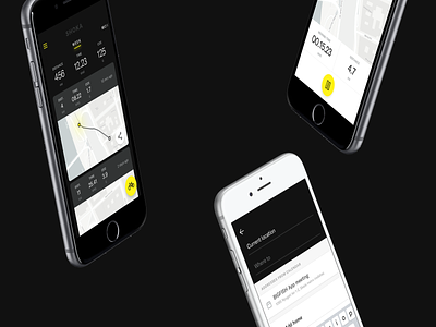 Shoka Bell app - Smart cycling bell concept app design bell bike bike app concept cycling navigation smart bell ui design yellow