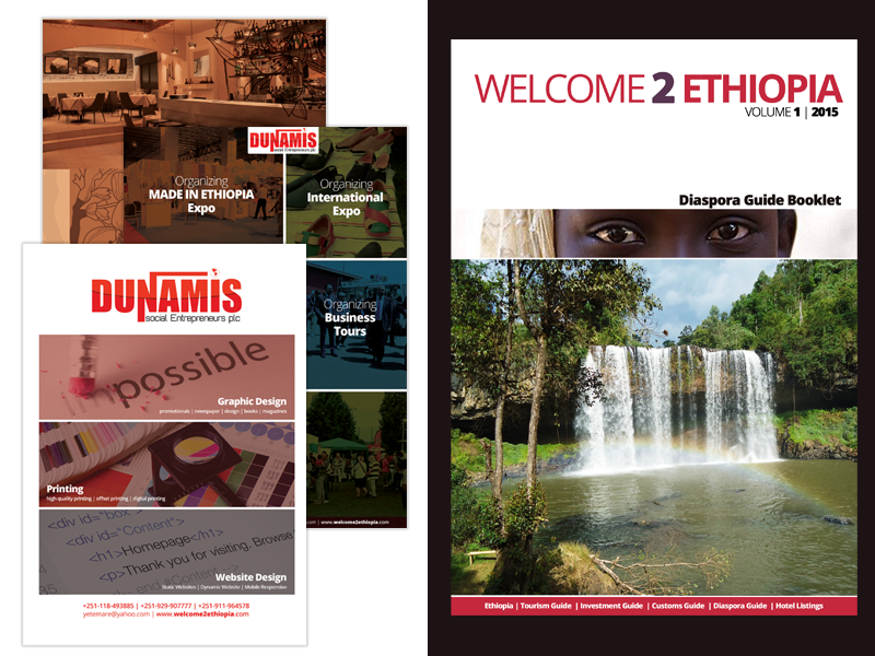 Welcome2Ethiopia Booklet Design print design graphic design branding
