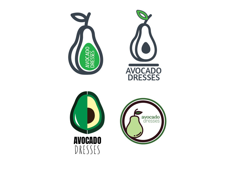 Avocado Dresses Logo Rebranding Work graphic design logo branding