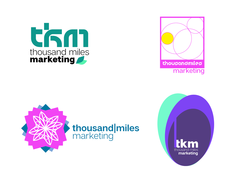 Thousand Miles Logo Design graphic design logo branding