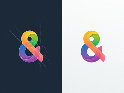 & mark 3d brand branding colorful designs education fun grid letter logo logogrid