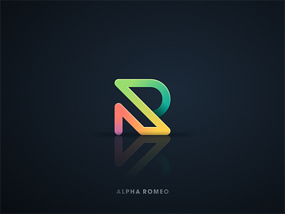 AR mark 3d ar brand branding colorful designs fun grid letter logo logogrid modern