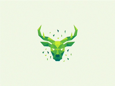 Deer Poly bird brand branding colorfull deer icon logo lowpoly modern polygon