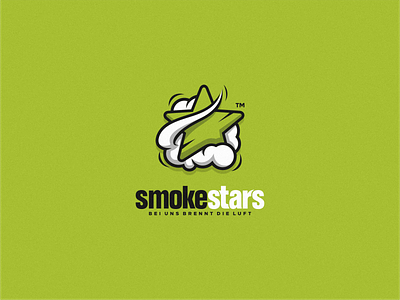 Smoke and Star brand branding cigarette cloud designs games logo smoke star vape