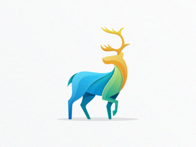 Caribou brand branding caribou colorful deer designs elk games logo