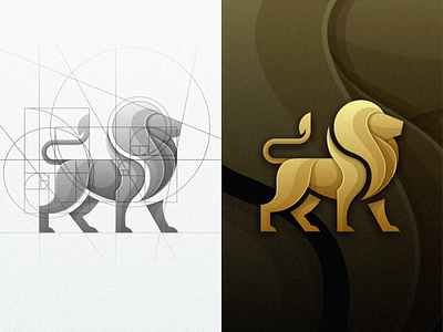 Lion animal brand branding colorfull designs fibonacci golden ratio icon illustration lion logo mark masculine modern vector