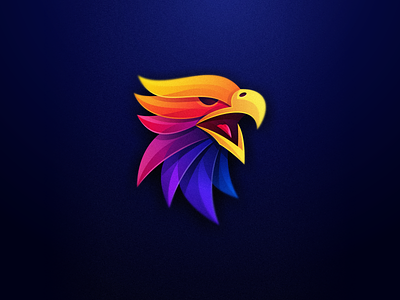 Eagle Color animal bird brand branding colorful colorfull designs eagle falcon games icon illustration logo mark modern vector vibrant
