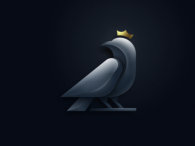 Gold Crown Weaver 3d animal bird brand branding colorfull crwon designs games glossy grid icon king logo logodesign mark modern pictogram queen ui